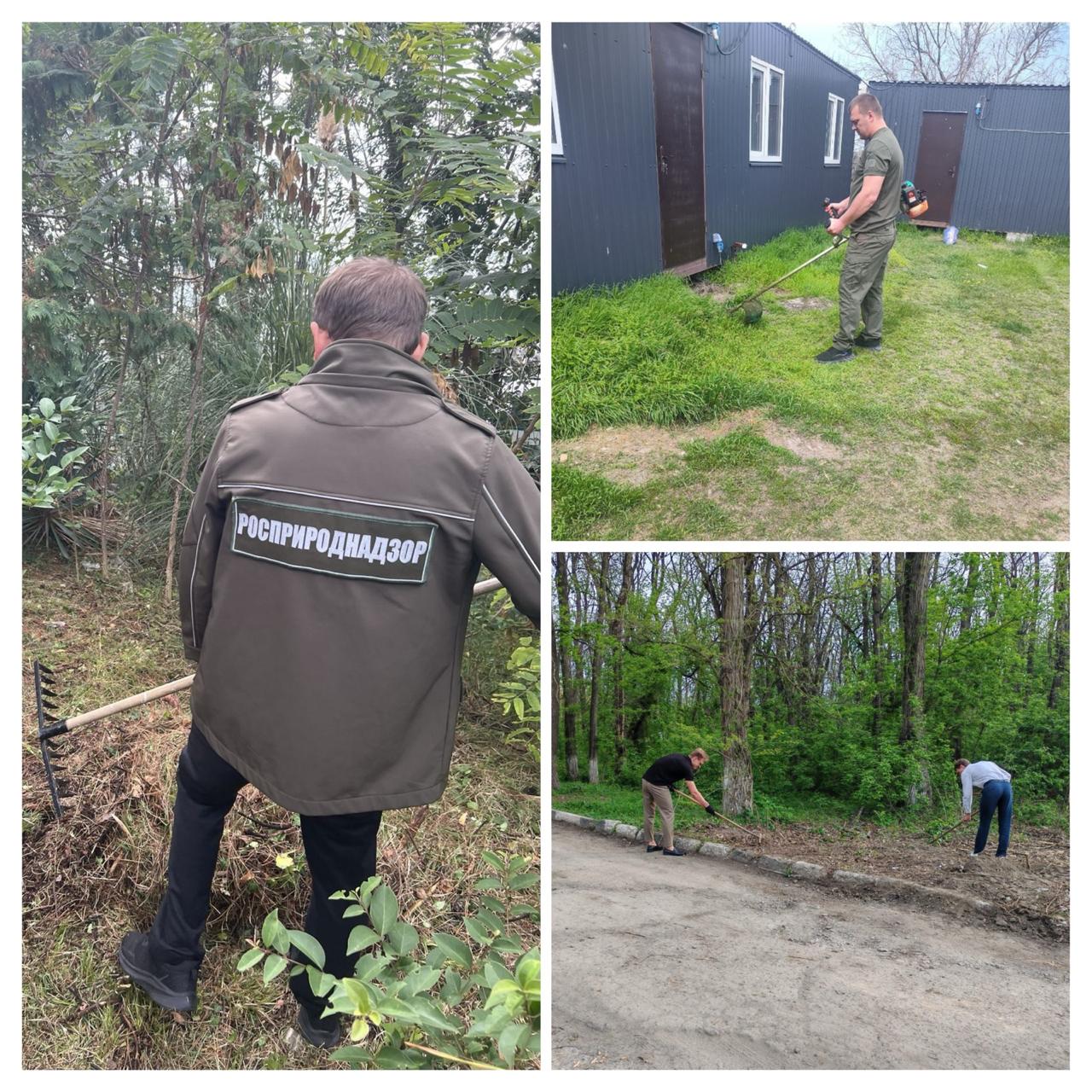 Сотрудники Черноморо-Азовского морского управления Росприроднадзора присоединились к  Всероссийскому субботнику