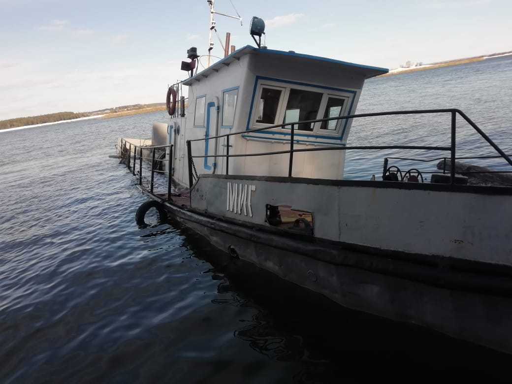 Росприроднадзор держит на контроле ситуацию с затоплением судна в акватории р. Енисей