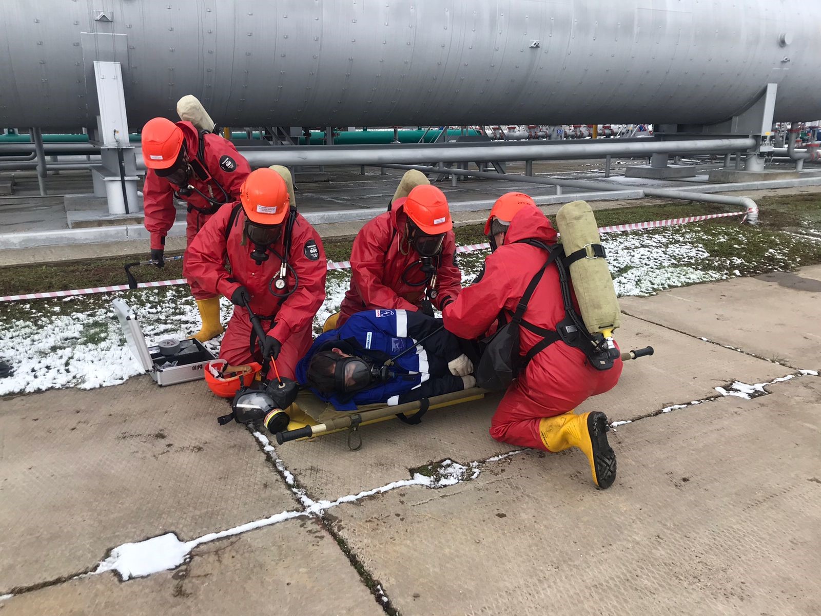 Сотрудники Управления приняли участие в комплексных учениях ООО «НК-Геология»