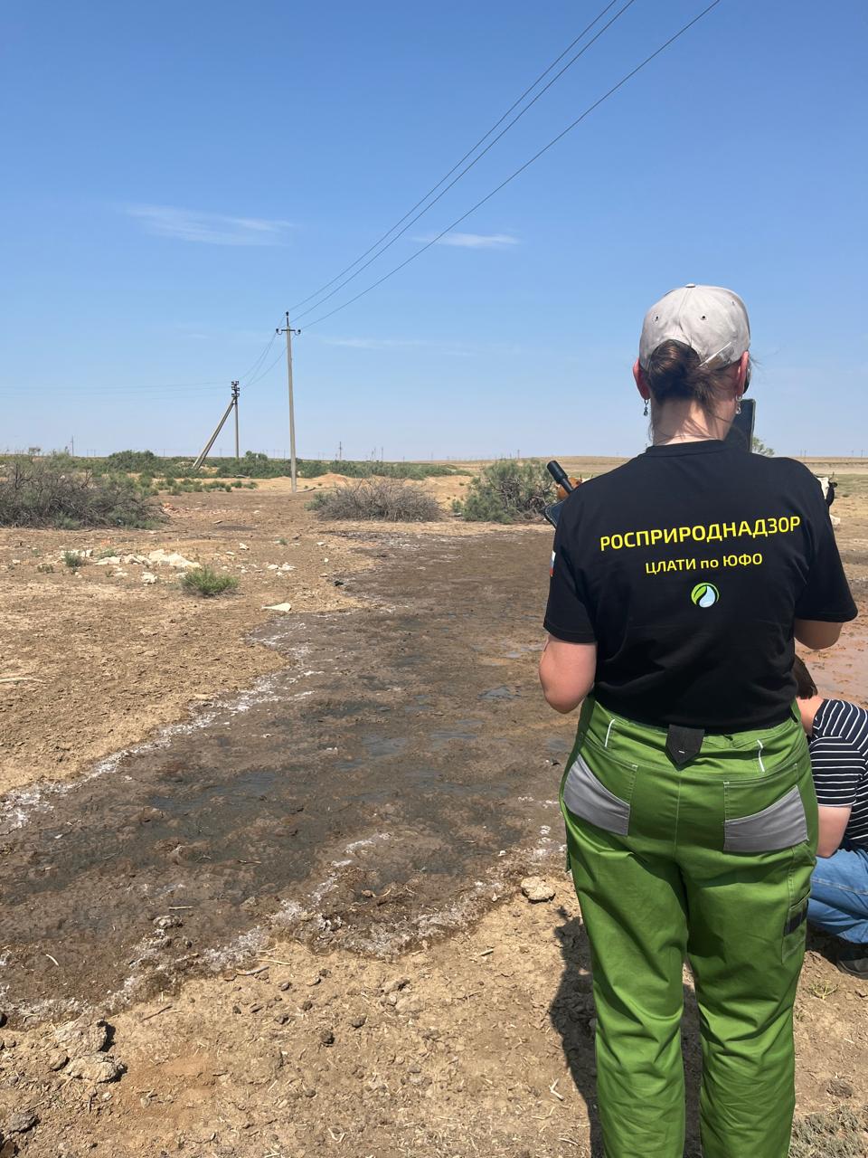 Росприроднадзором выявлен факт загрязнения почвы вблизи поселка Прикаспийский Астраханской области