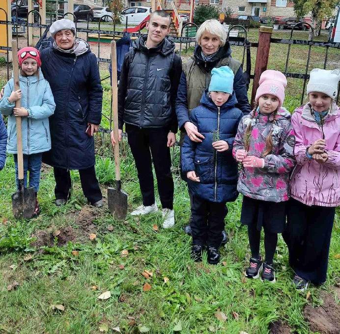 В Архангельской области сотрудники Северного управления Росприроднадзора вместе со школьниками посадили кедровую аллею