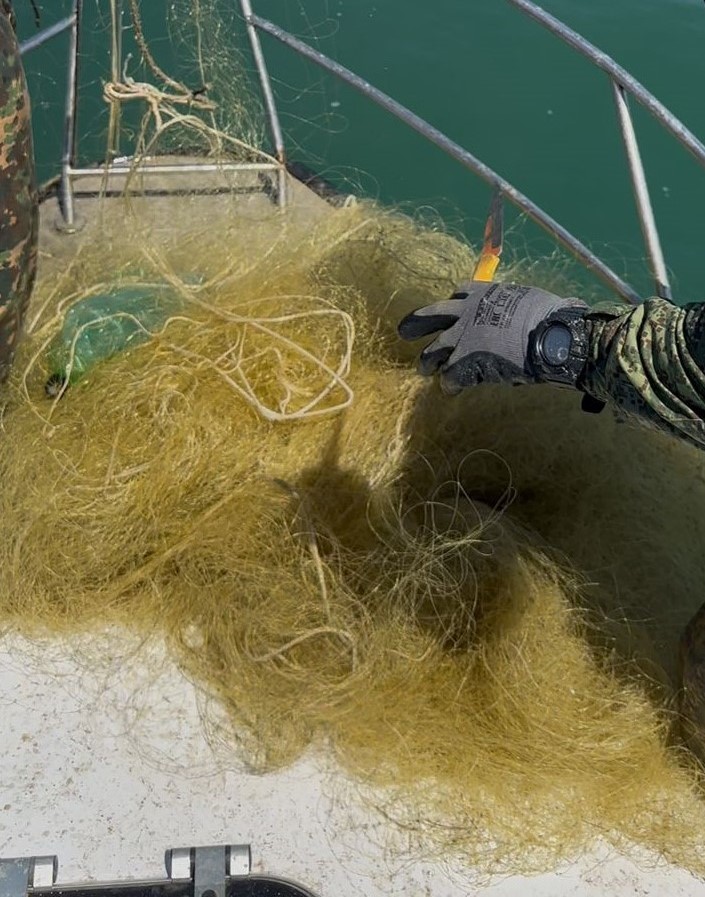 Инспекторы Северо-Кавказского управления Росприроднадзора провели выездное мероприятие в акватории Каспийского моря