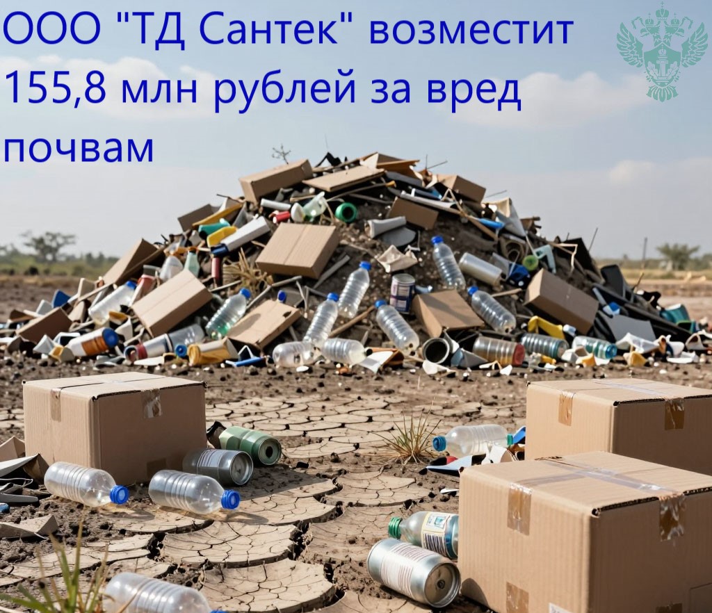 Арбитражный суд Челябинской области поддержал требования Росприроднадзора о возмещении вреда, причиненного почвам, в размере 155,8 млн рублей