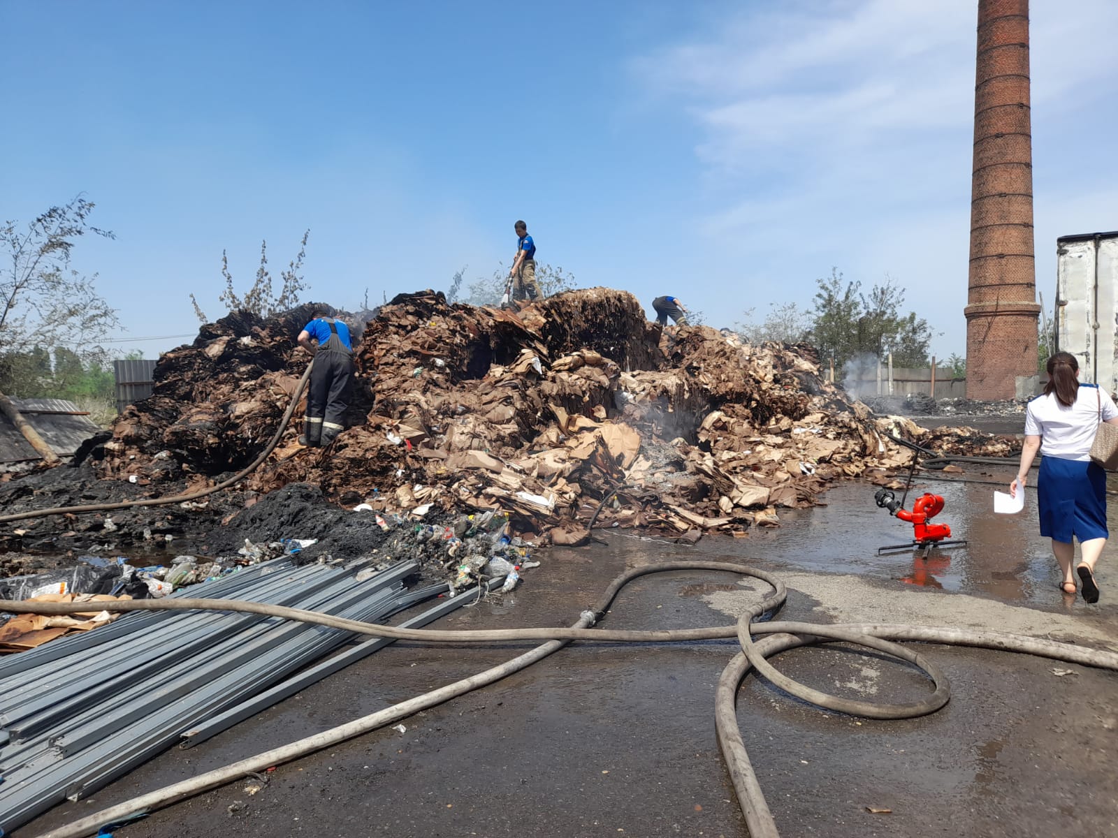 В Волгоградской области Росприроднадзором установлен факт возгорания производственной территории ООО «Эльмак»