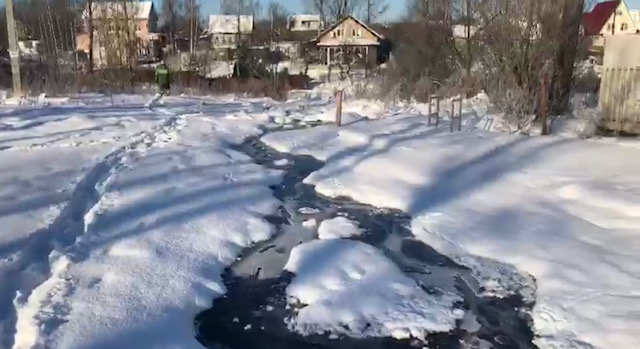 Росприроднадзор по СЗФО проводит проверку по факту сброса канализационных стоков в реку Дудергофка