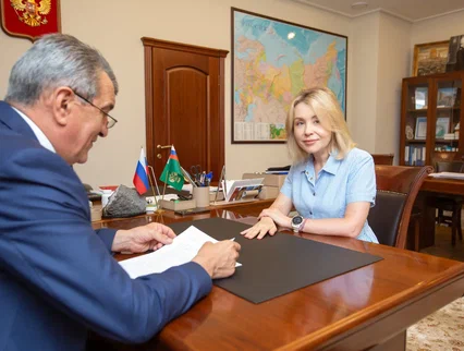 Светлана Радионова встретилась с Главой РСО – Алания Сергеем Меняйло