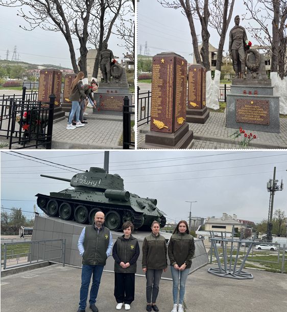 Сотрудники Росприроднадзора и ФГБУ «ЧерАзтехмордирекция» возложили цветы к памятникам «Героям-танкистам» и «Братская могила» городе-герое Новороссийск