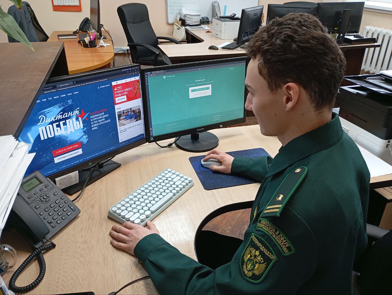 Управление Росприроднадзора присоединилось к Всероссийским акциям «Окна Победы» и «Диктант Победы»