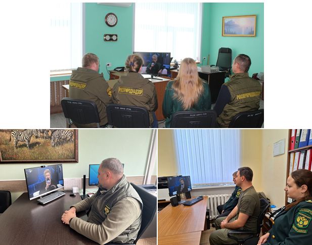 Сотрудники Черноморо-Азовского морского управления Росприроднадзора приняли участие в просмотре онлайн-трансляции «80 лет спустя: наследие Великой Победы»