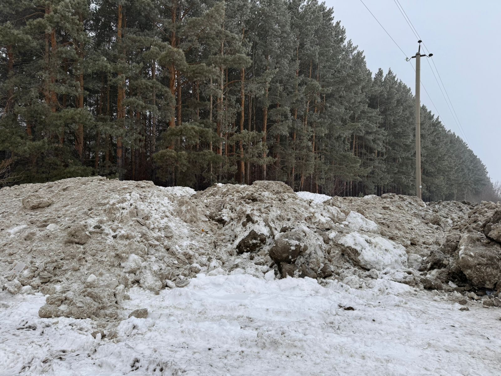 Сотрудники Уральского Росприроднадзора обнаружили снегосвалку в Челябинской области 