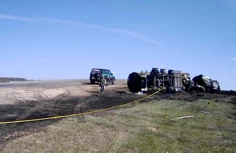 Результаты выездного обследования по факту ДТП с бензовозом 26.04.2023 на 125 км автотрассы Орёл-Ливны в Орловской области