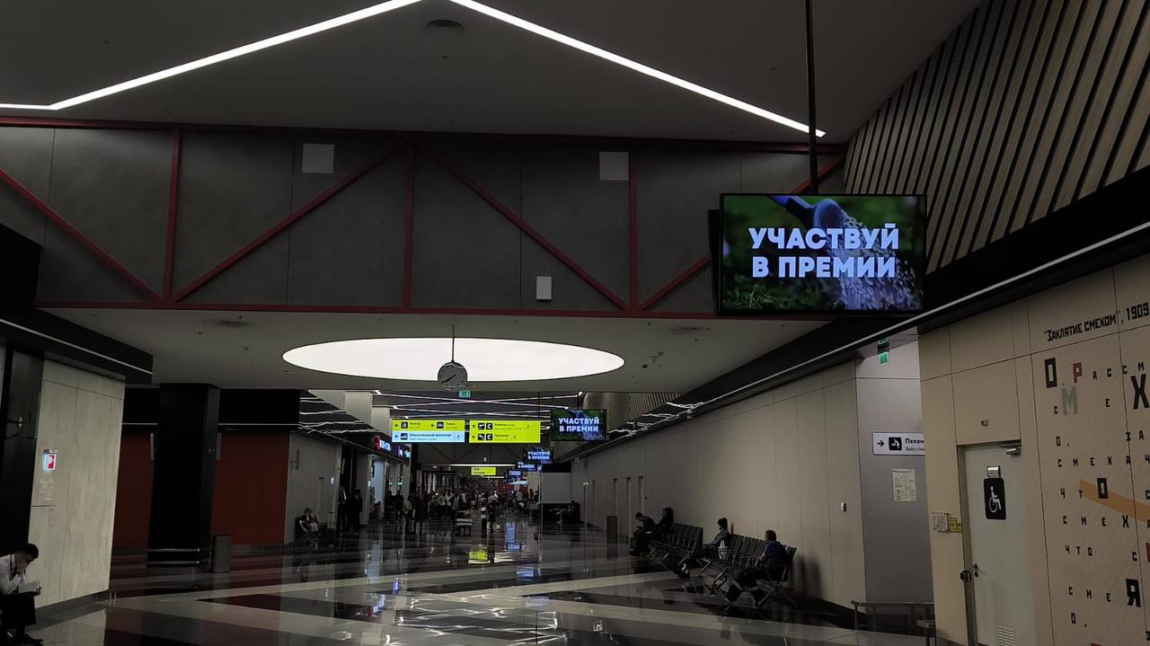 Крупнейшие аэропорты страны (Московского авиационного узла) Домодедово и Шереметьево транслируют ролик о V сезоне Международной детско-юношеской премии «Экология – дело каждого»