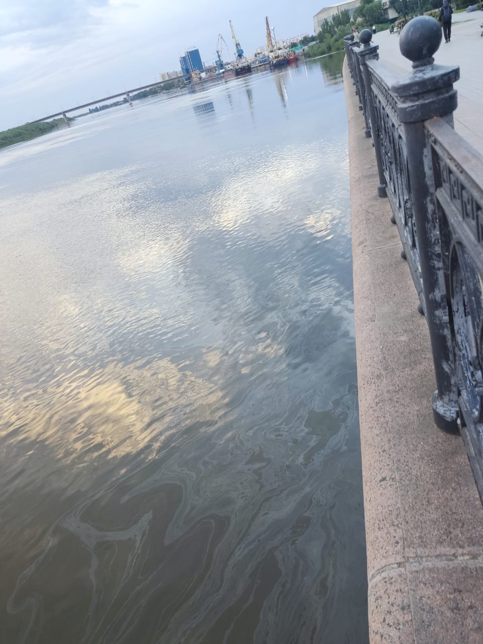 Росприроднадзор держит на контроле ситуацию с загрязнением р.Волги нефтепродуктами в Астрахани     