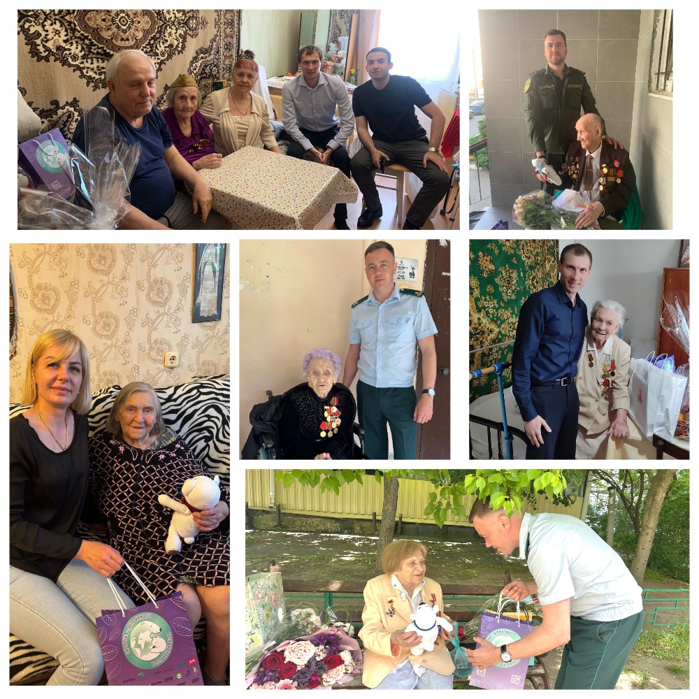 В Краснодаре сотрудники Южного управления Росприроднадзора поздравили ветеранов с наступающим Днём Победы
