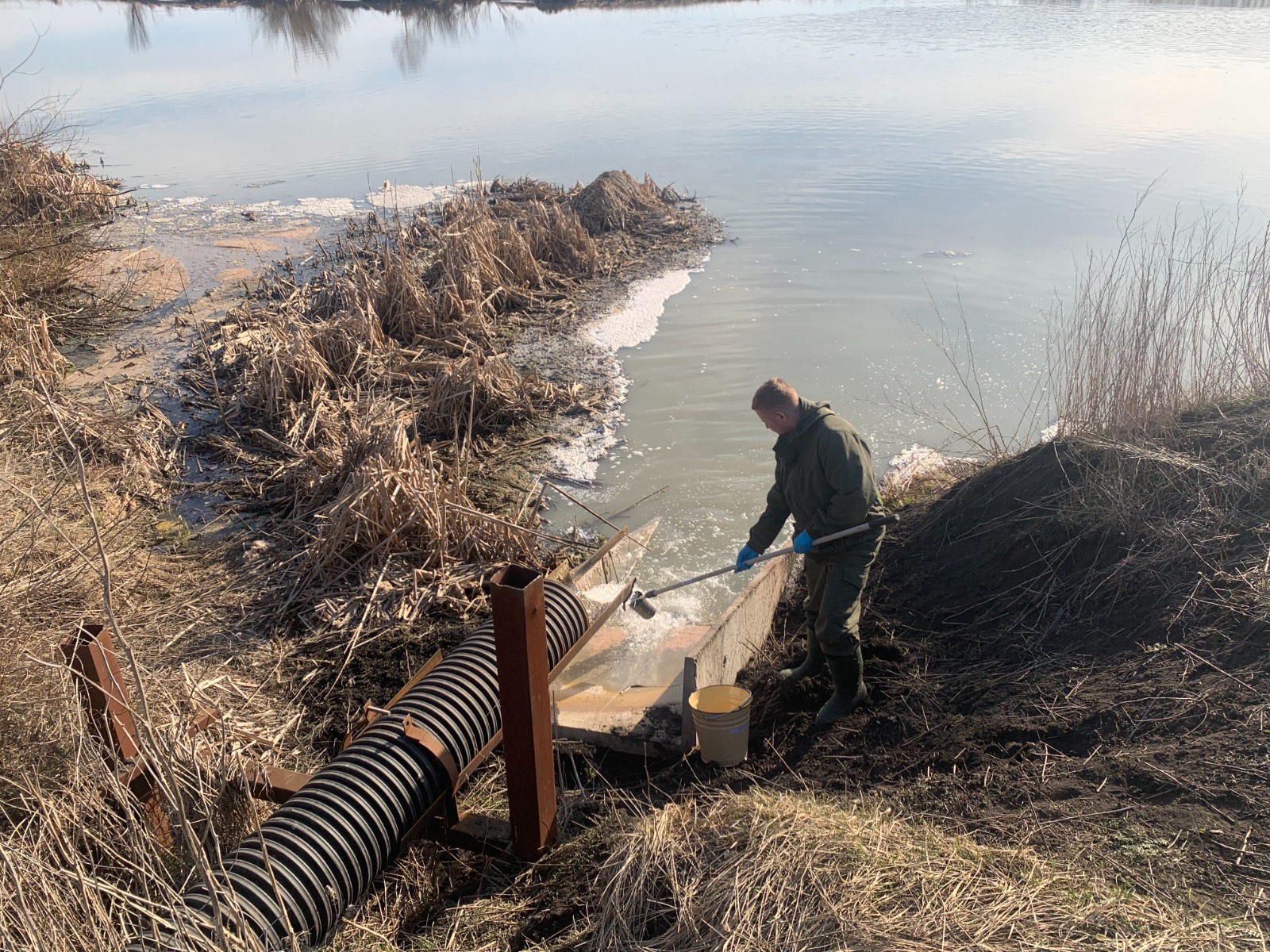 Росприроднадзор работает на месте загрязнения реки Нуя в Республике Мордовия