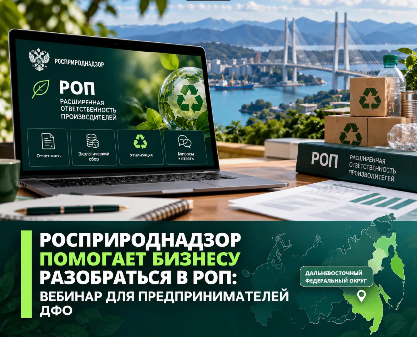 Росприроднадзор помогает бизнесу разобраться в РОП: вебинар для предпринимателей ДФО