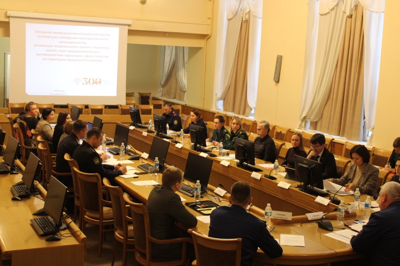 В Чебоксарах состоялось очередное заседание межведомственной рабочей группы по вопросам соблюдения природоохранного законодательства