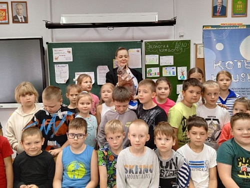 Экологический десант с «хвостатыми» помощниками прошёл в школе № 9 города Сердобска