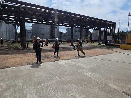 Инспектор Волжско-Камского межрегионального управления Росприроднадзора принял участие в комплексном учении по подтверждению готовности Акционерного Общества «Нижнекамсктехуглерод»