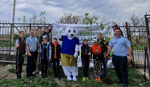Сотрудники Росприроднадзора провели акцию по высадке деревьев в городе-герое Новороссийск в поддержку Международной премии «Экология – дело каждого»