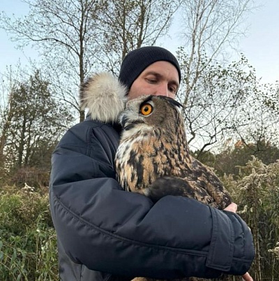 При участии СЗМУ Росприроднадзора в Калининградской области выпустили в природу трех филинов