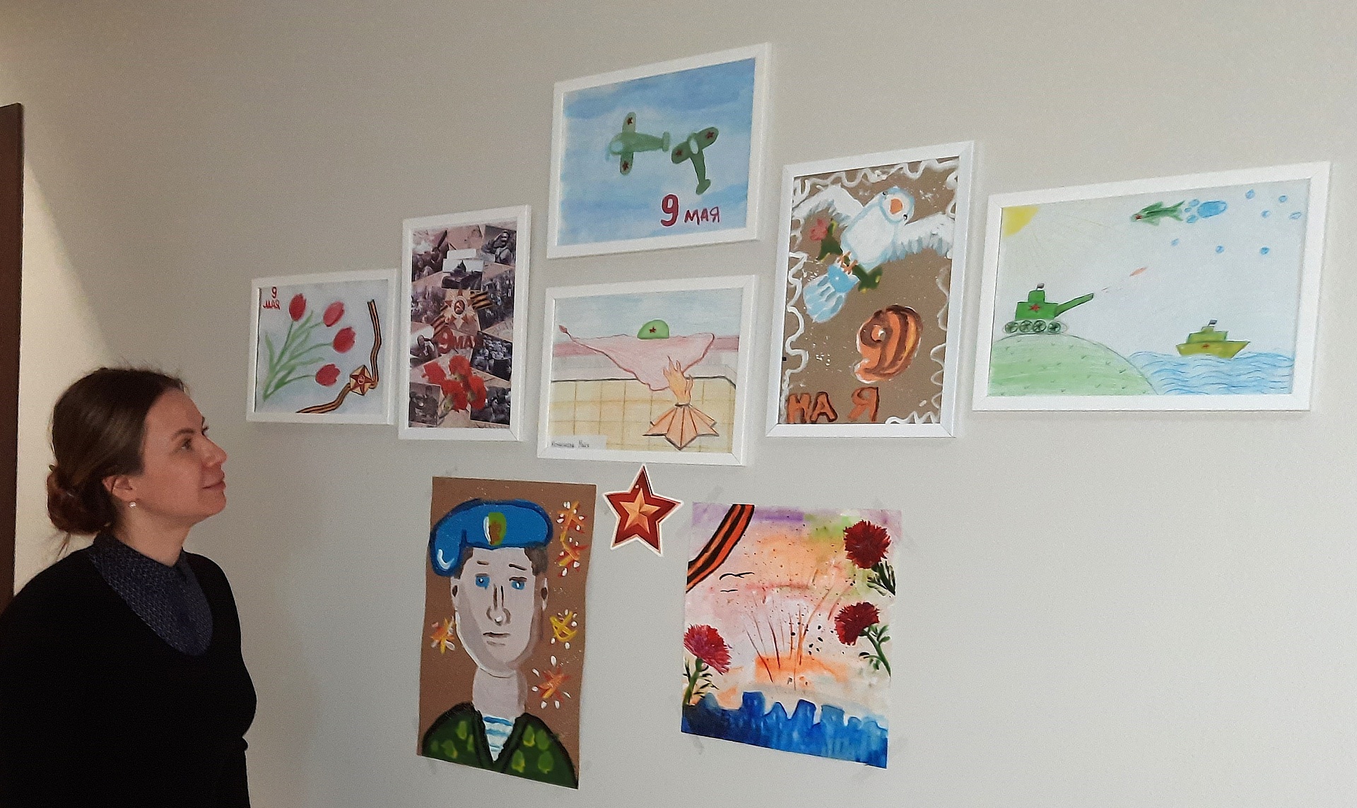 Выставки детских рисунков, посвященных Дню Победы, организованы в Перми и Кирове