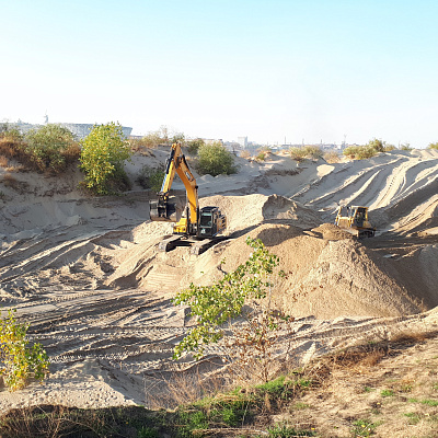 Инспекторы Росприроднадзора во взаимодействии с прокуратурой установили факт незаконной добычи песка на р. Волга 