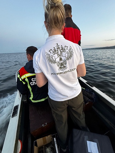 Росприроднадзор осуществляет контроль на месте возгорания судна в акватории Волги в Саратовской области