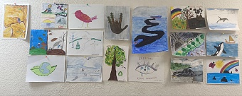 Сотрудники Камчатской дирекции организовали выставку детских рисунков на тему экологии