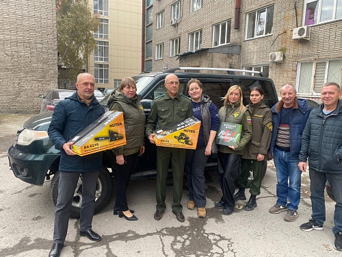 Сибирское межрегиональное управление Росприроднадзора направило автомобиль и бензопилы для поддержки военнослужащих 74-й гвардейской бригады  