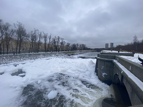 Причиной появления пены на акватории Дудергофского канала в Санкт-Петербурге мог стать сброс моющего вещества