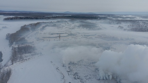 Возгорание древесных отходов в пгт. Февральск, Селемджинского района находится на контроле Службы.