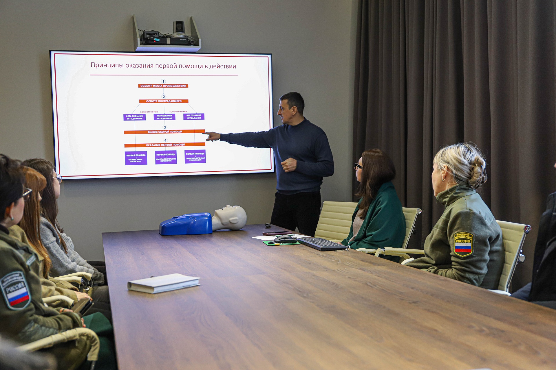 Сотрудники Центрально-Черноземного управления Росприроднадзора прошли обучение навыкам оказания первой помощи