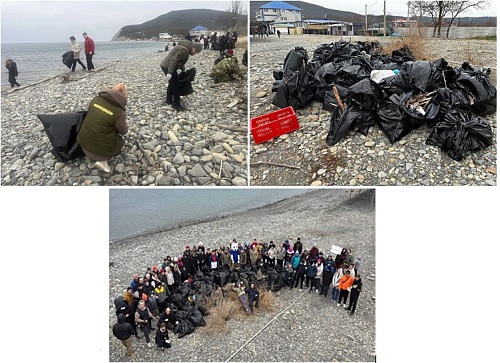 Экология – дело каждого: Росприроднадзор принял участие в акции по уборке береговой полосы Черного моря в с. Южная Озеревка города Новороссийск