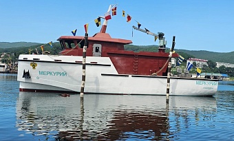 На Ливадийском ремонтно-судостроительном заводе спущено на воду экологическое судно «Меркурий»