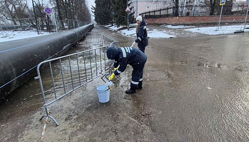 Росприроднадзор организовал выездное обследование по факту прорыва канализационного коллектора в Тамбове в р. Цна
