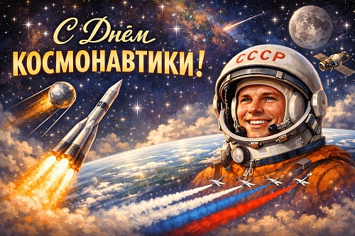 Поздравляем с Днем космонавтики!
