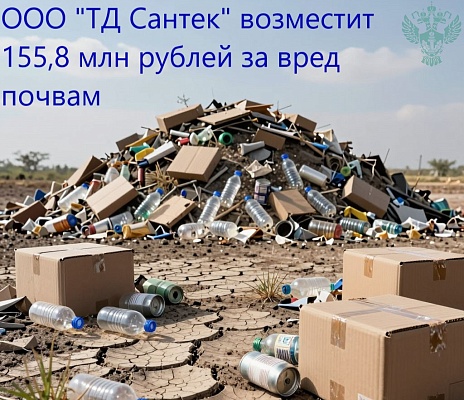 Арбитражный суд Челябинской области поддержал требования Росприроднадзора о возмещении вреда, причиненного почвам, в размере 155,8 млн рублей