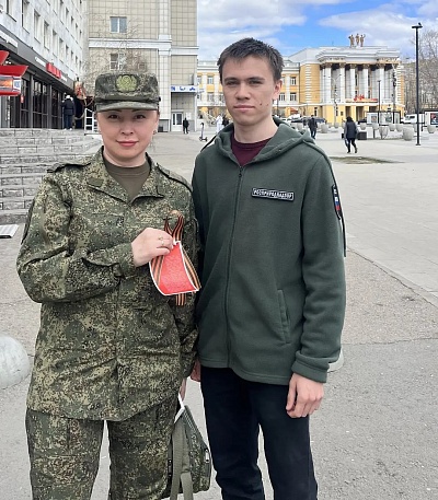 Сотрудники Забайкальского Росприроднадзора приняли участие в акции «Георгиевская лента»