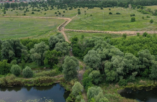 Сотрудники Росприроднадзора проверяют информацию о появлении траншеи у озера Круглое в Воронежской области