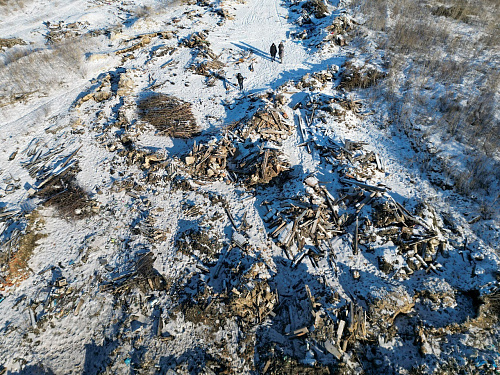 Сотрудники Росприроднадзора в рамках реализации Федерального проекта «Генеральная уборка» провели осмотр несанкционированной свалки вблизи г. Спасск