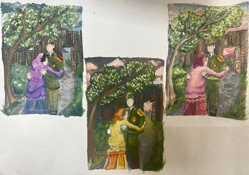 Дети сотрудников Енисейского управления Росприроднадзора приняли участие в выставке рисунков, посвященных 80-летию Победы