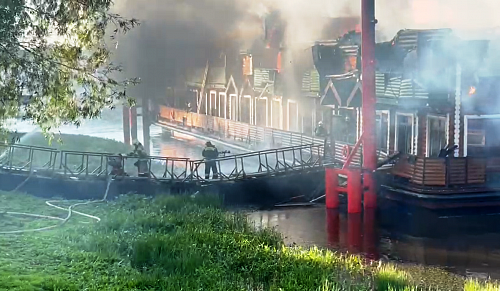 Росприроднадзор проводит проверку после пожара в нижегородской Банной усадьбе