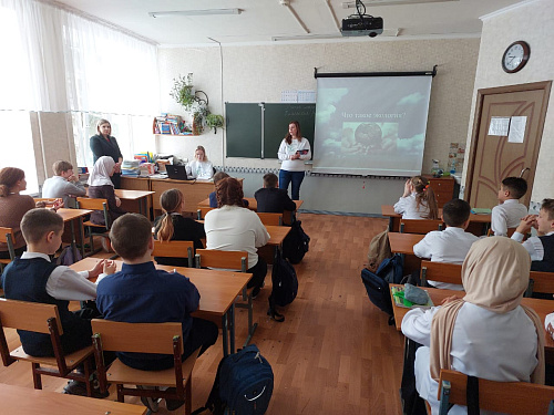 Сотрудники Росприроднадзора провели экоурок для школьников Нижнекамского района Республики Татарстан