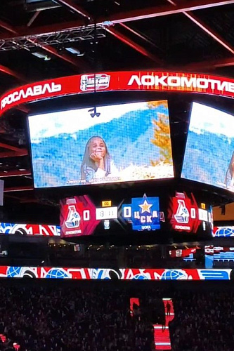 В Ярославле во время хоккейного матча 1/8 финала Кубка Гагарина для многотысячного зала показали видеоролик о премии "Экология - дело каждого"