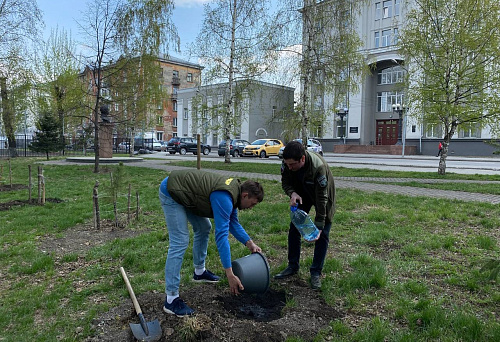 В Новокузнецке сотрудники Росприроднадзора приняли участие в акции «Сад Памяти»