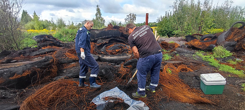 Росприроднадзор требует с ООО «Эгида» более 1,6 млн руб. за вред, причиненный почве от несанкционированного сжигания автомобильных шин 
