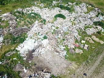 В Республике Мордовия подрядчик по ремонту школы организовал незаконную свалку