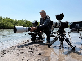 Режиссёр Дмитрий Шпилёнок снимает фильм «Косолапая история»