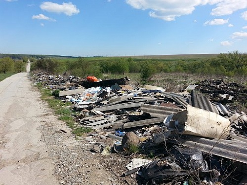 В Балаковском районе устранена несанкционированная свалка